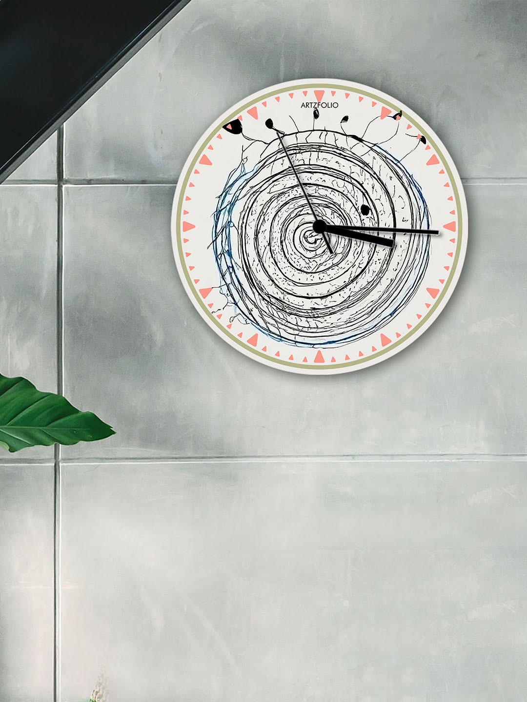 

ArtzFolio Multicoloured Printed Contemporary Wall Clock, Multi