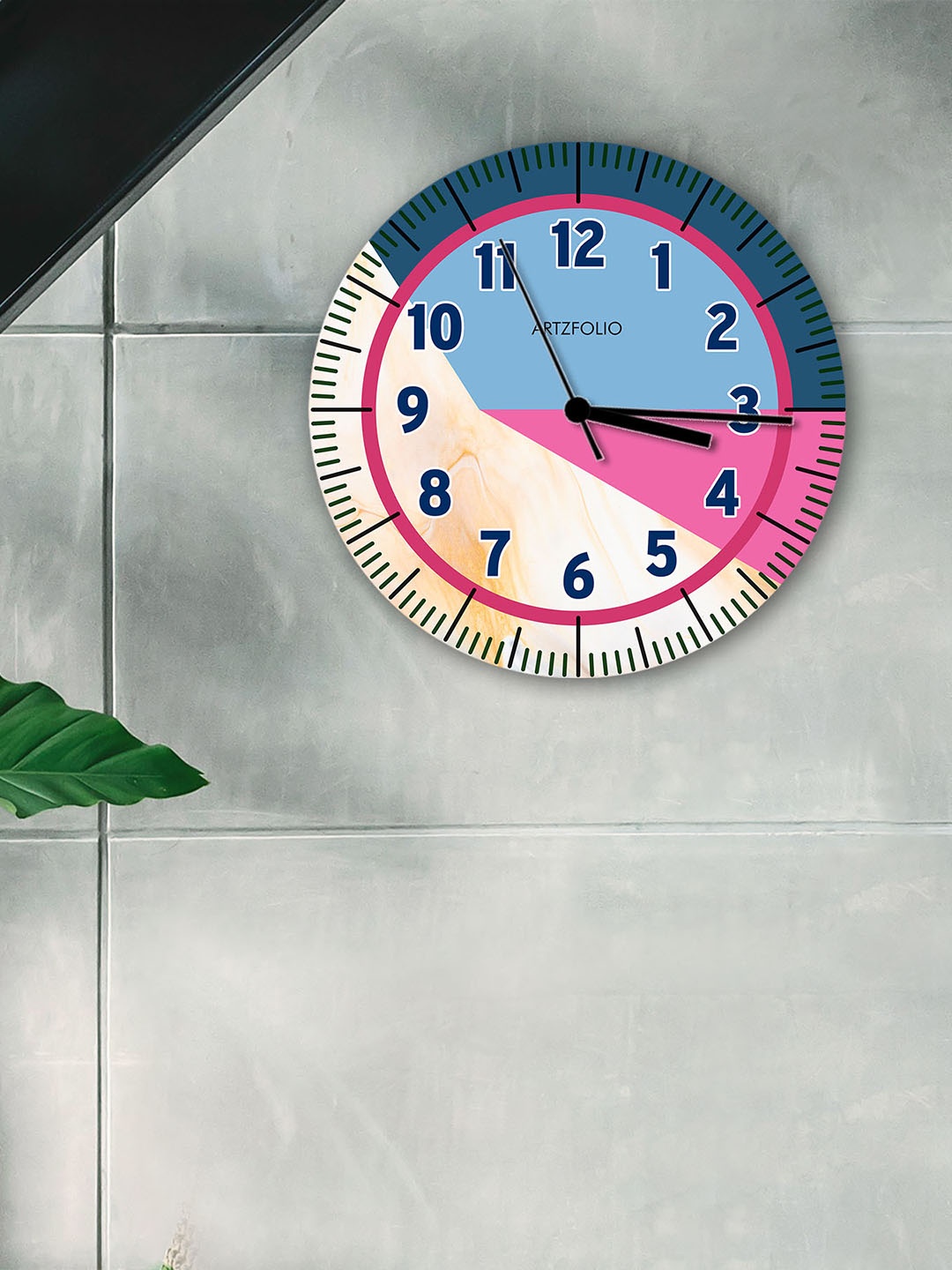 

ArtzFolio Multicoloured Printed Contemporary Wall Clock, Multi