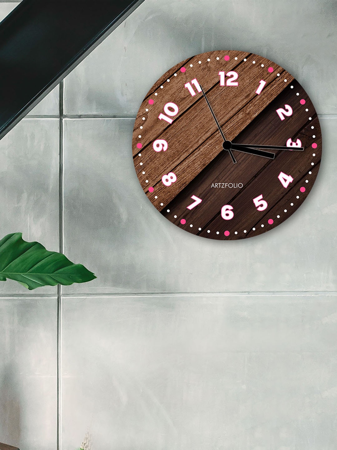 

ArtzFolio Multicoloured Printed Contemporary Wall Clock, Multi