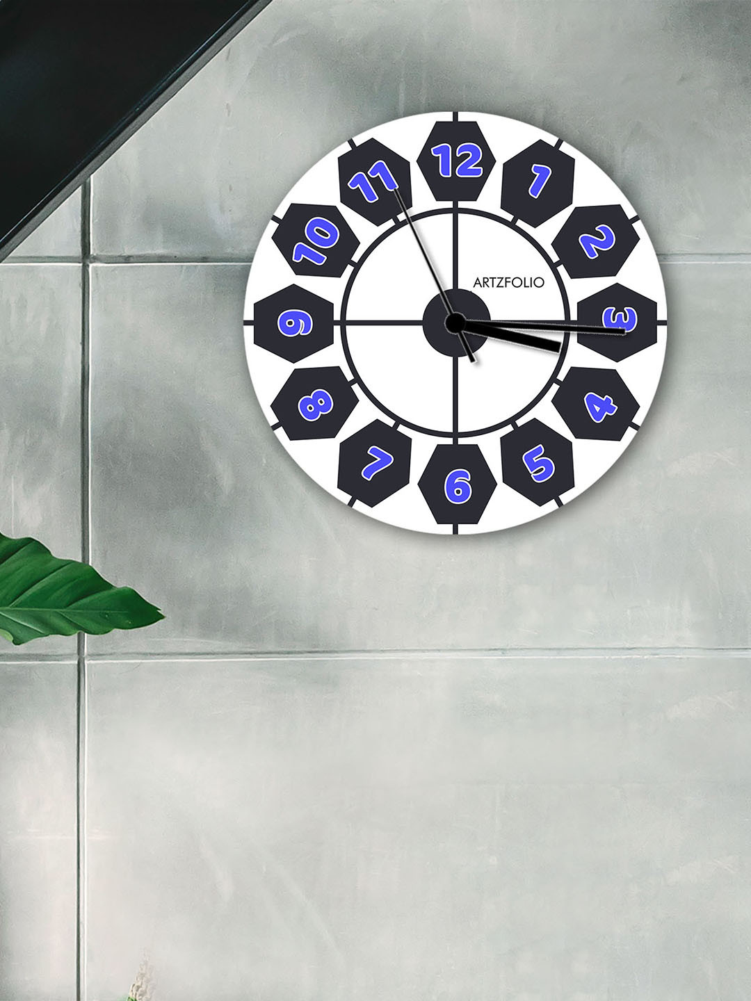

ArtzFolio Multicoloured Printed Contemporary Wall Clock, Multi