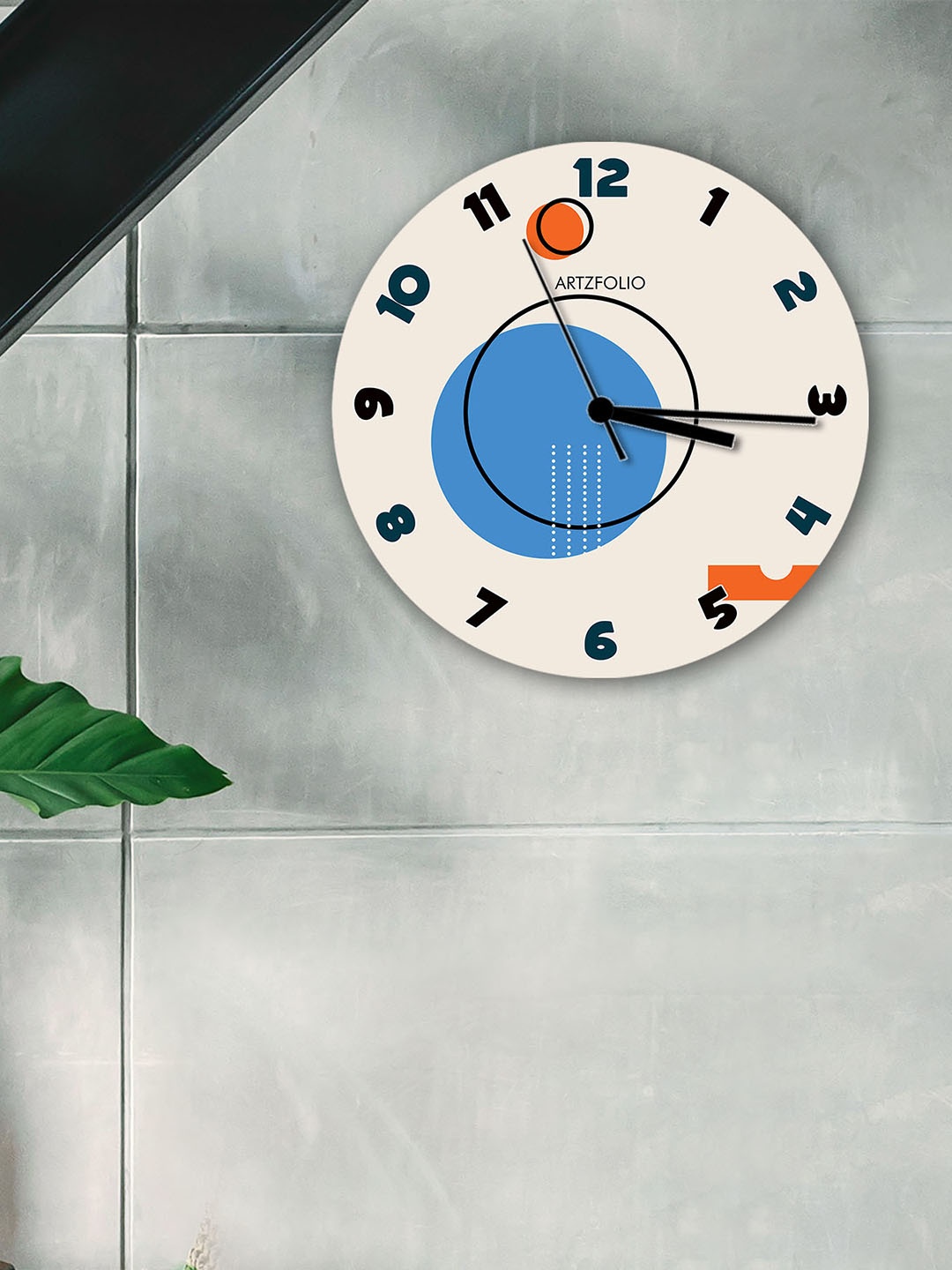 

ArtzFolio Multicoloured Printed Contemporary Wall Clock, Multi