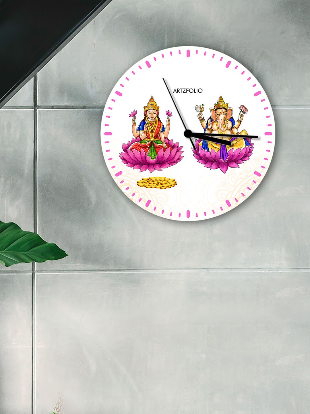 

ArtzFolio Multicoloured Printed Contemporary Wall Clock, Multi