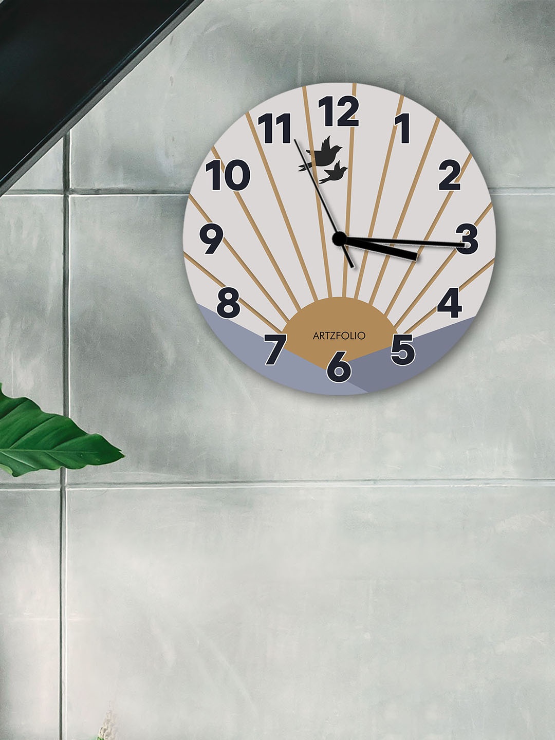 

ArtzFolio Multicoloured Printed Contemporary Wall Clock, Multi
