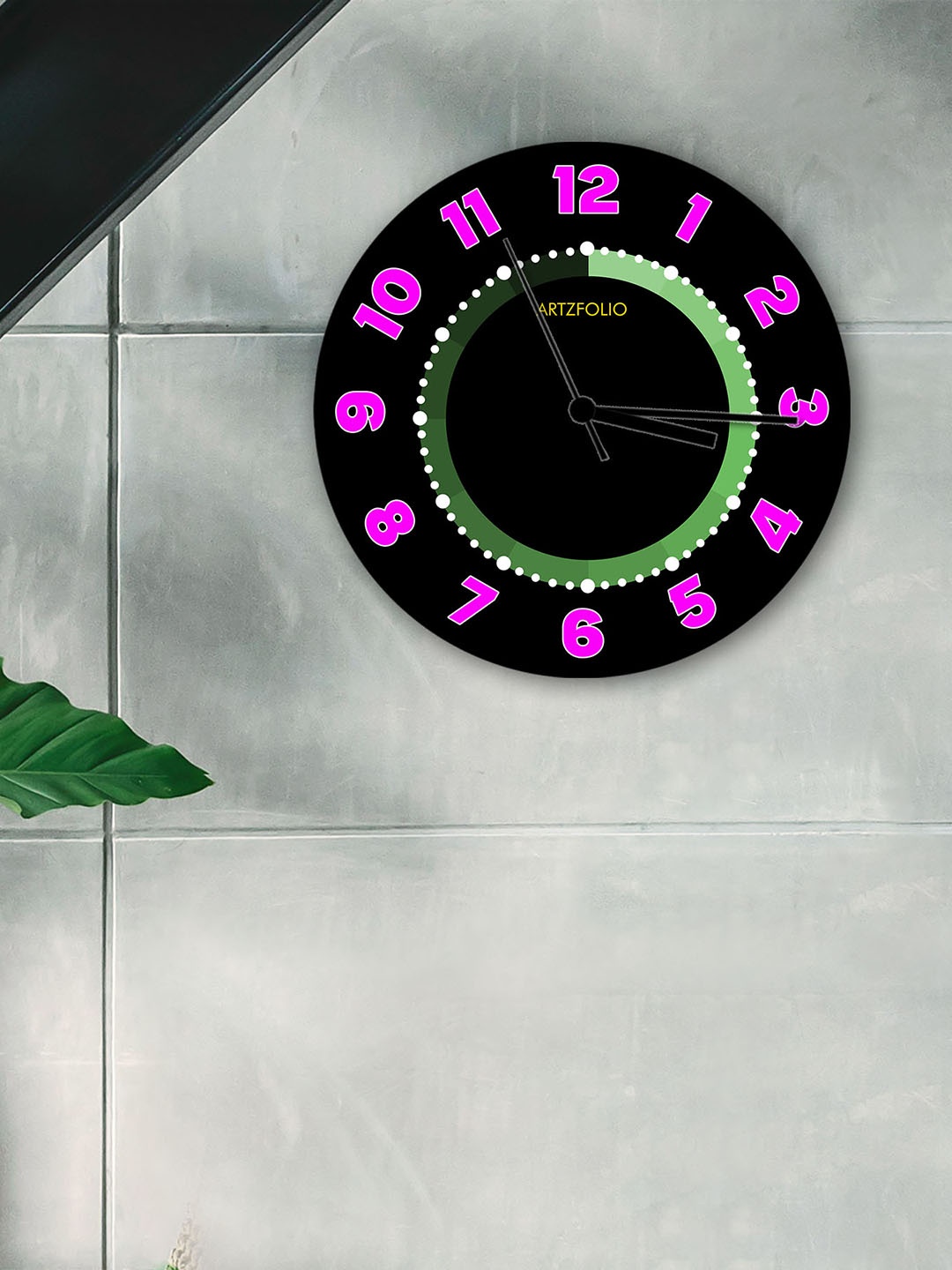

ArtzFolio Multicoloured Printed Contemporary Wall Clock, Multi