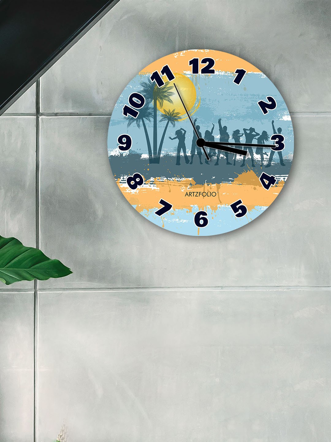 

ArtzFolio Multicoloured Printed Contemporary Wall Clock, Multi