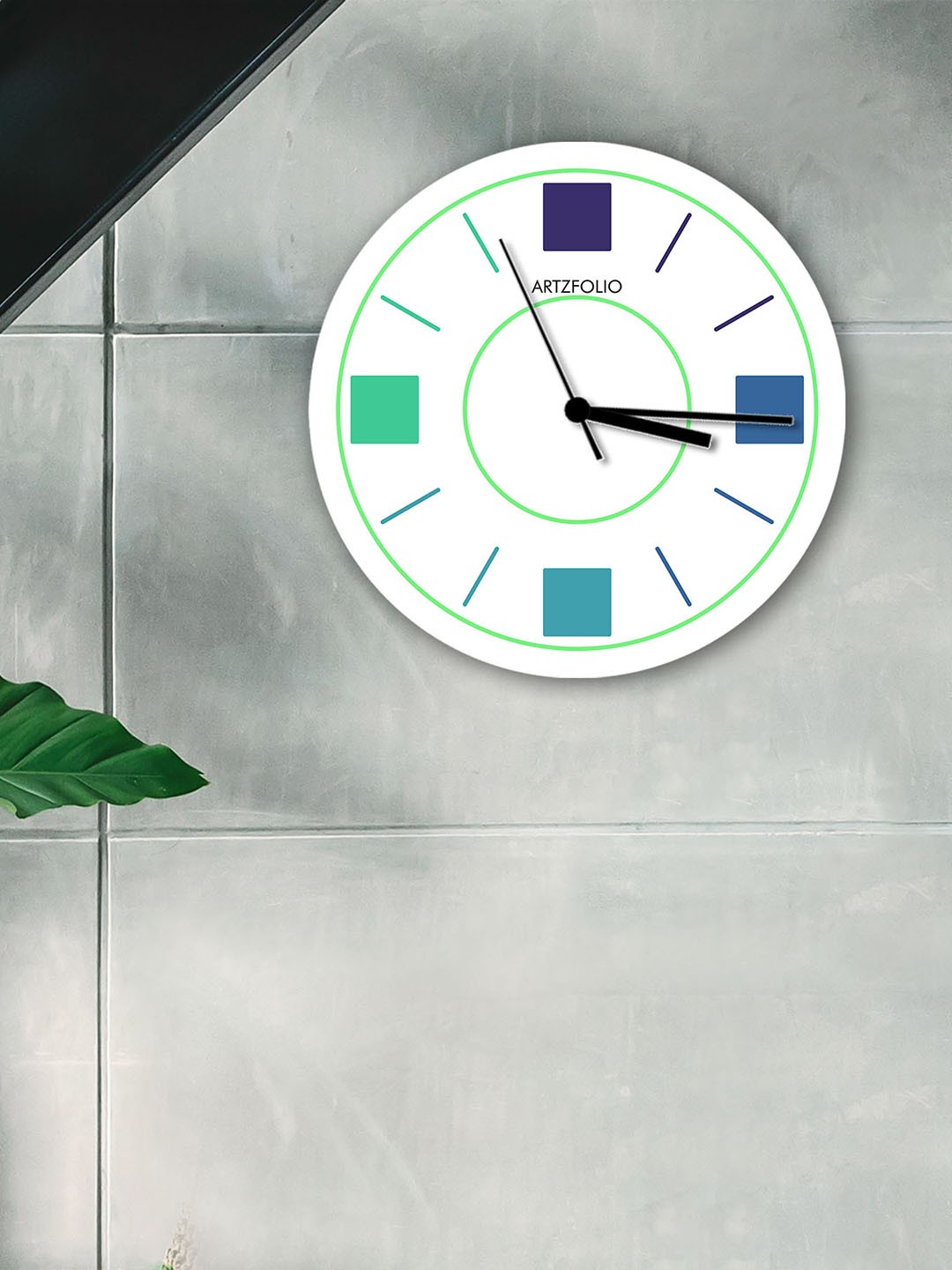 

ArtzFolio Multicoloured Printed Contemporary Wall Clock, Multi
