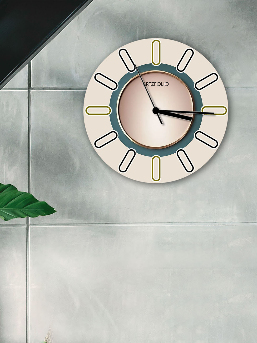 

ArtzFolio Multicoloured Printed Contemporary Wall Clock, Multi