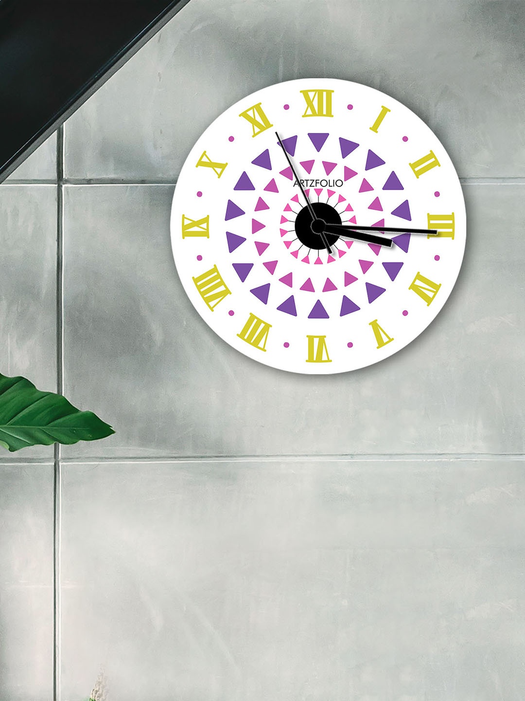 

ArtzFolio Multicoloured Printed Contemporary Wall Clock, Multi