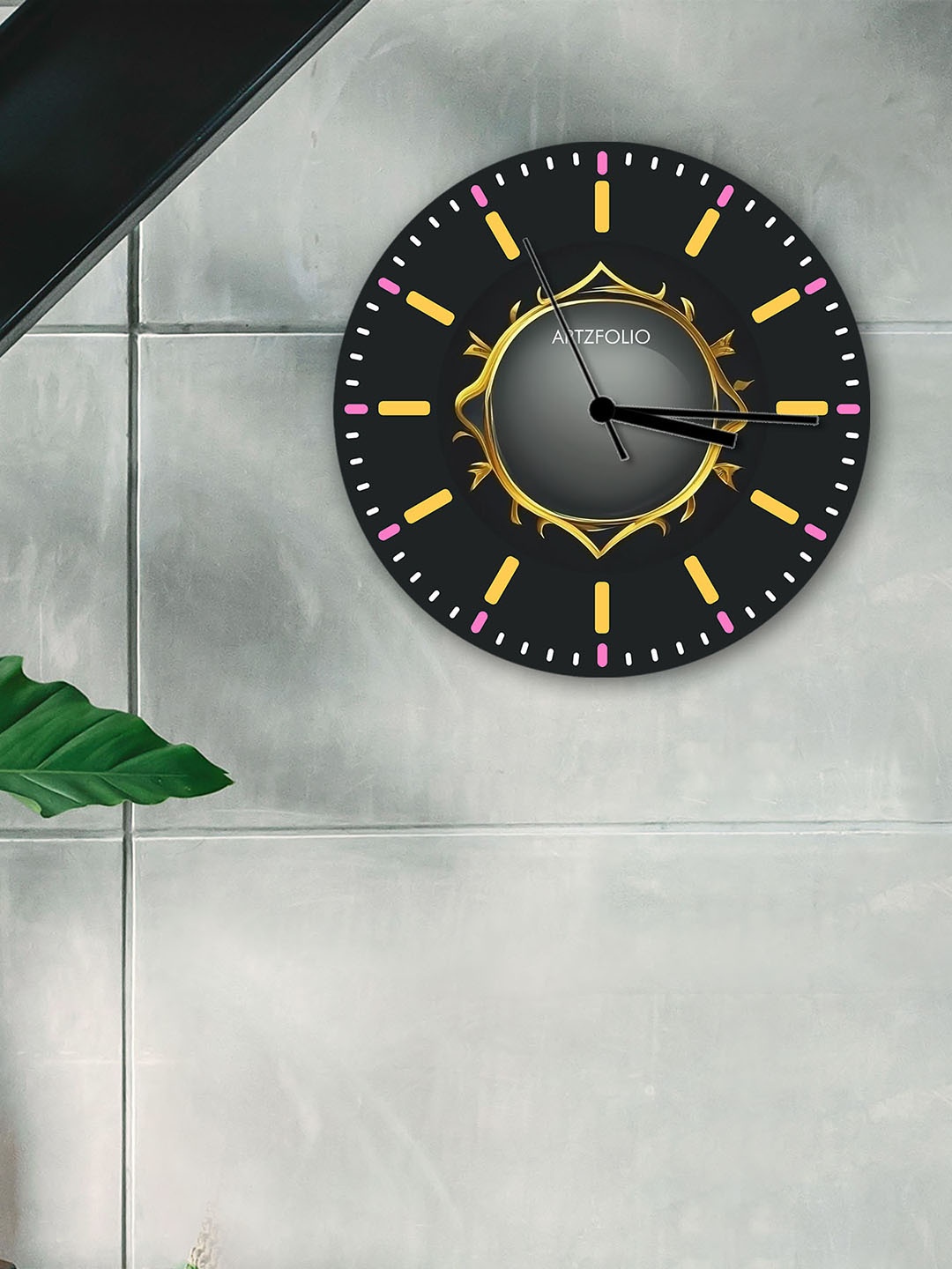 

ArtzFolio Multicoloured Printed Contemporary Wall Clock, Multi