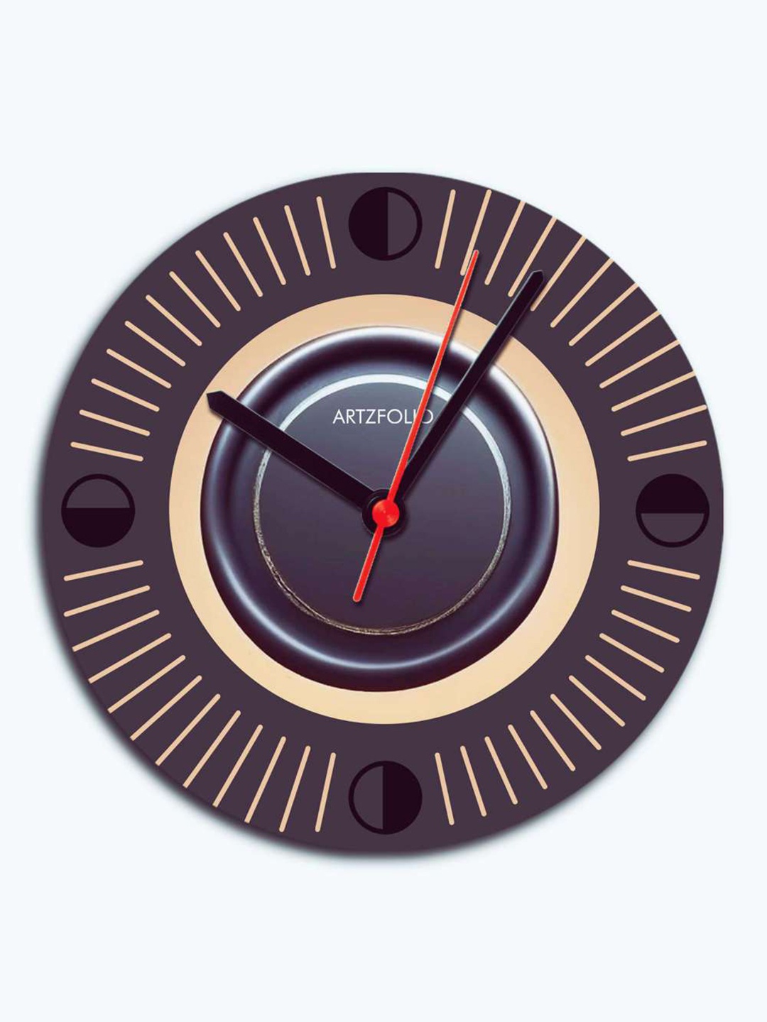 

ArtzFolio Multicoloured Printed Contemporary Wall Clock, Multi