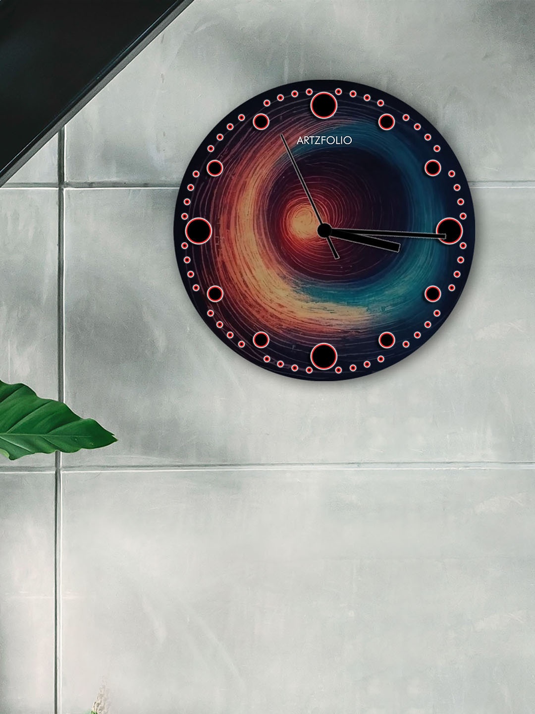 

ArtzFolio Multicoloured Printed Contemporary Wall Clock, Multi