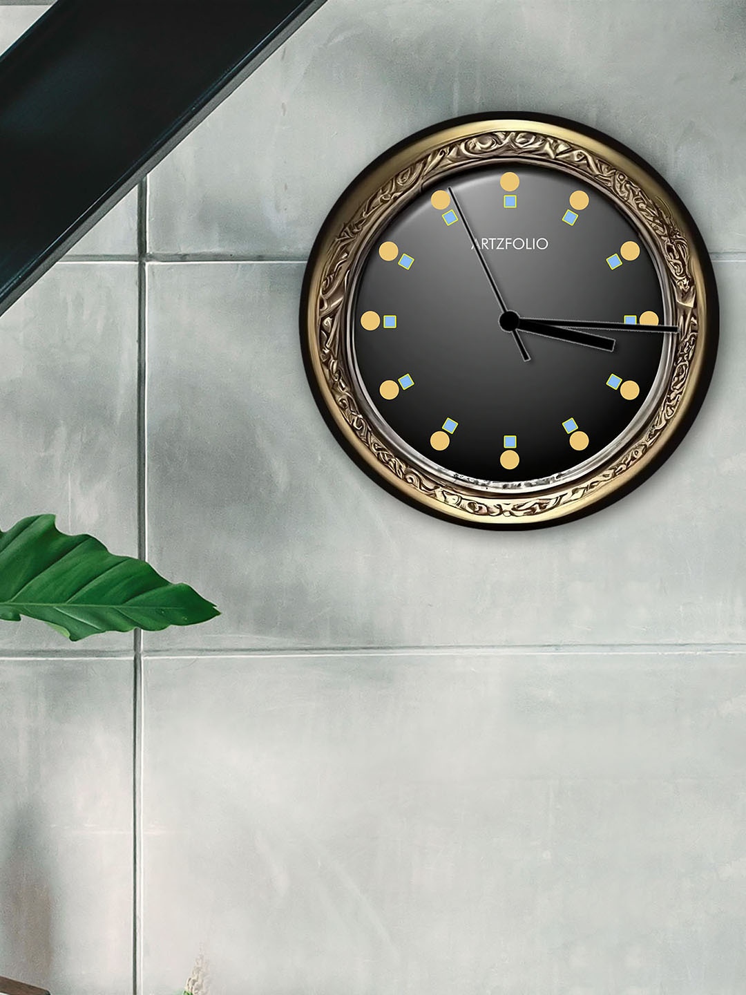 

ArtzFolio Multicoloured Printed Contemporary Wall Clock, Multi