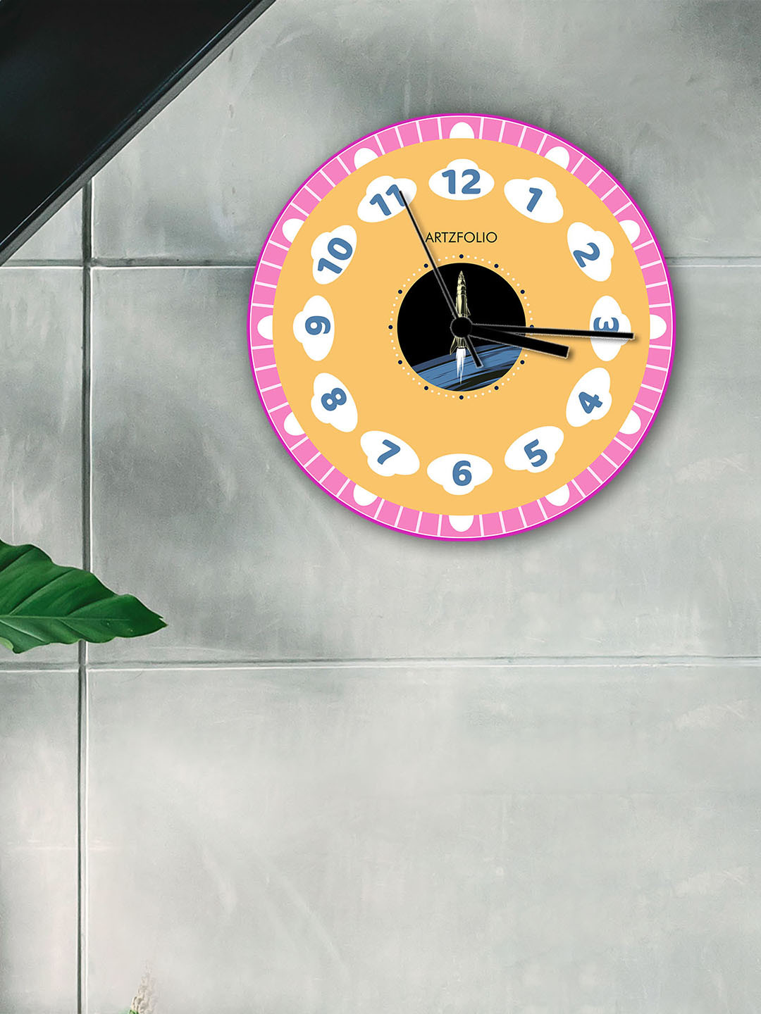 

ArtzFolio Multicoloured Printed Contemporary Wall Clock, Multi
