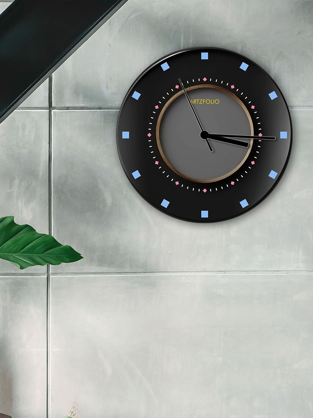 

ArtzFolio Multicoloured Printed Contemporary Wall Clock, Multi