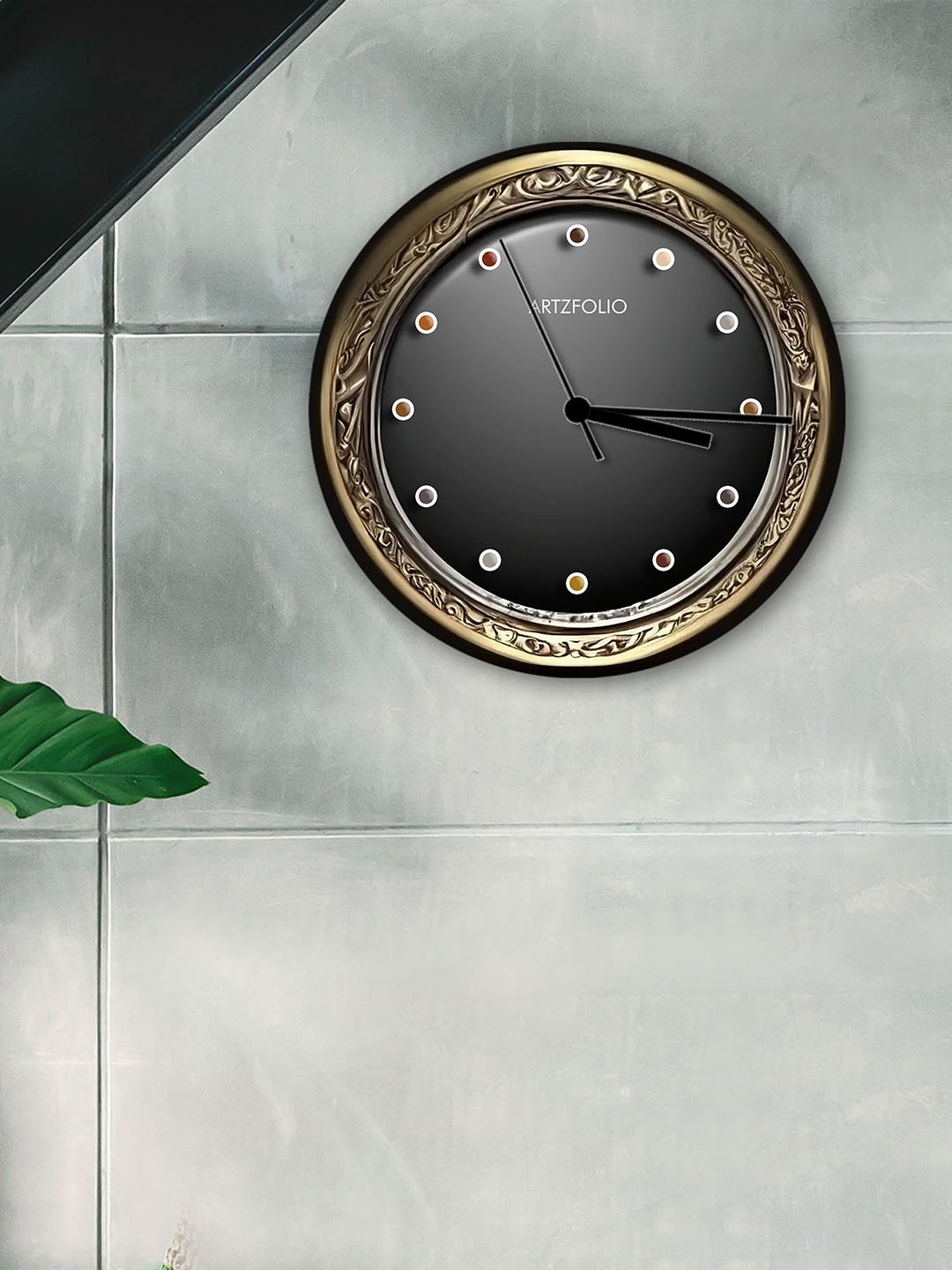 

ArtzFolio Multicoloured Printed Contemporary Wall Clock, Multi
