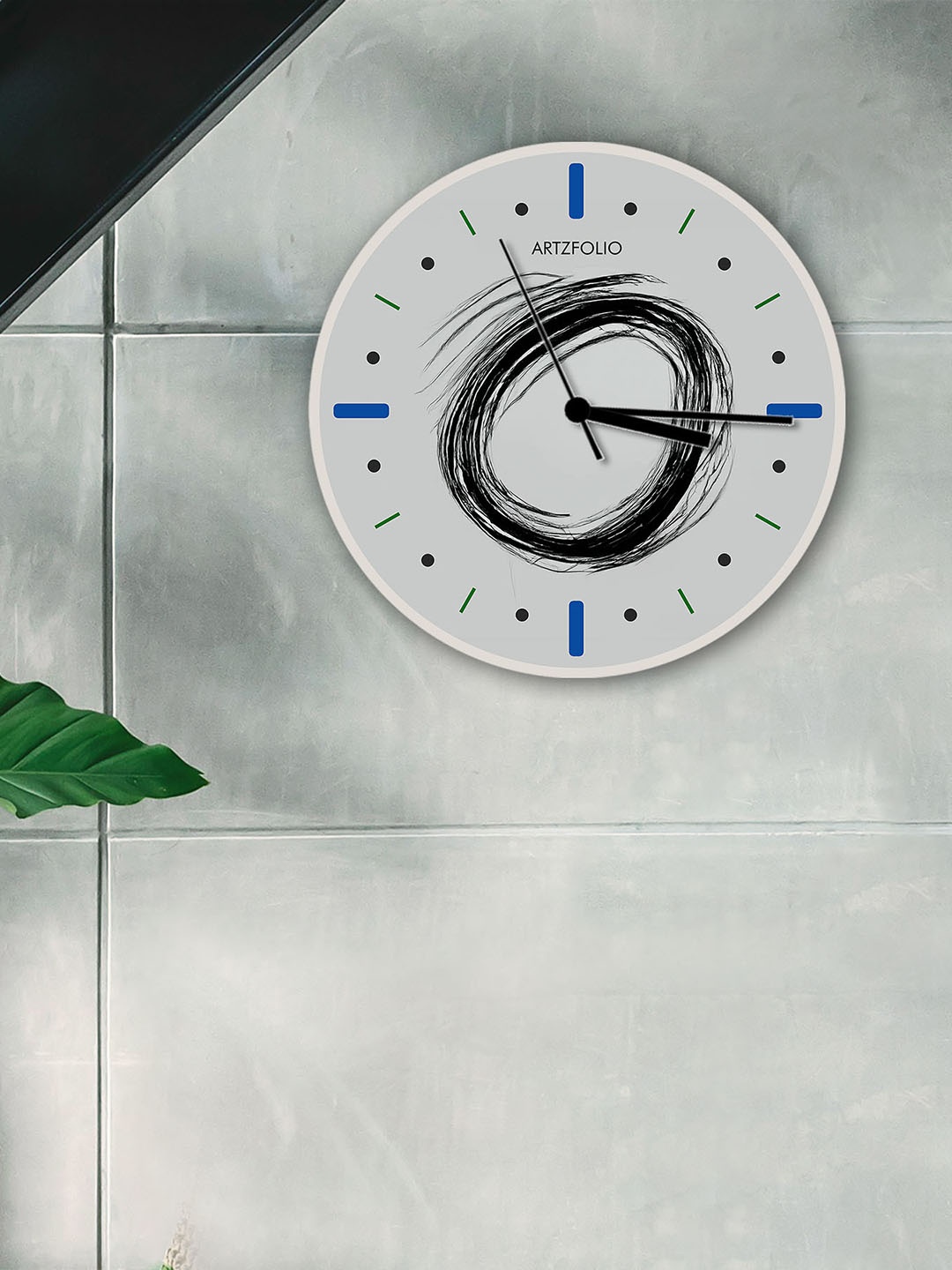 

ArtzFolio Multicoloured Printed Contemporary Wall Clock, Multi