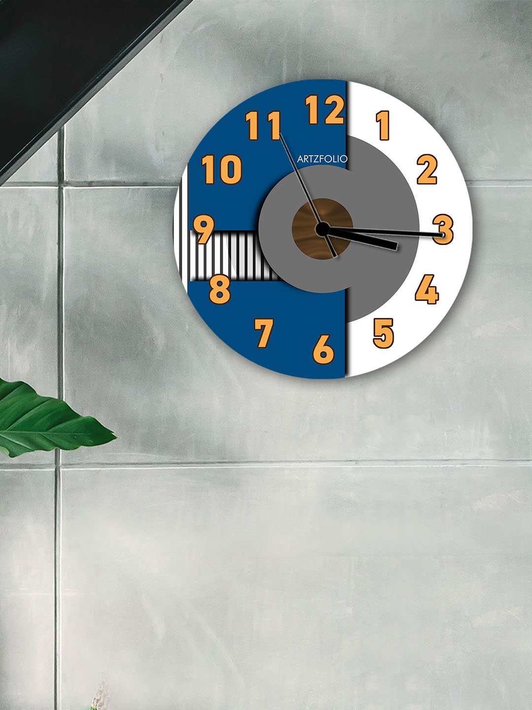 

ArtzFolio Multicoloured Printed Contemporary Wall Clock, Multi