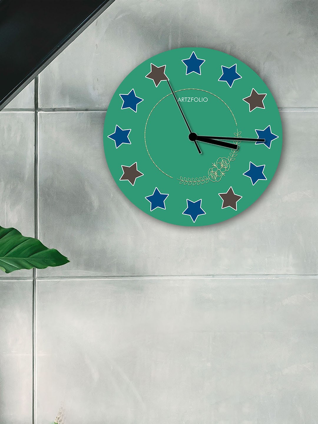 

ArtzFolio Multicoloured Printed Contemporary Wall Clock, Multi
