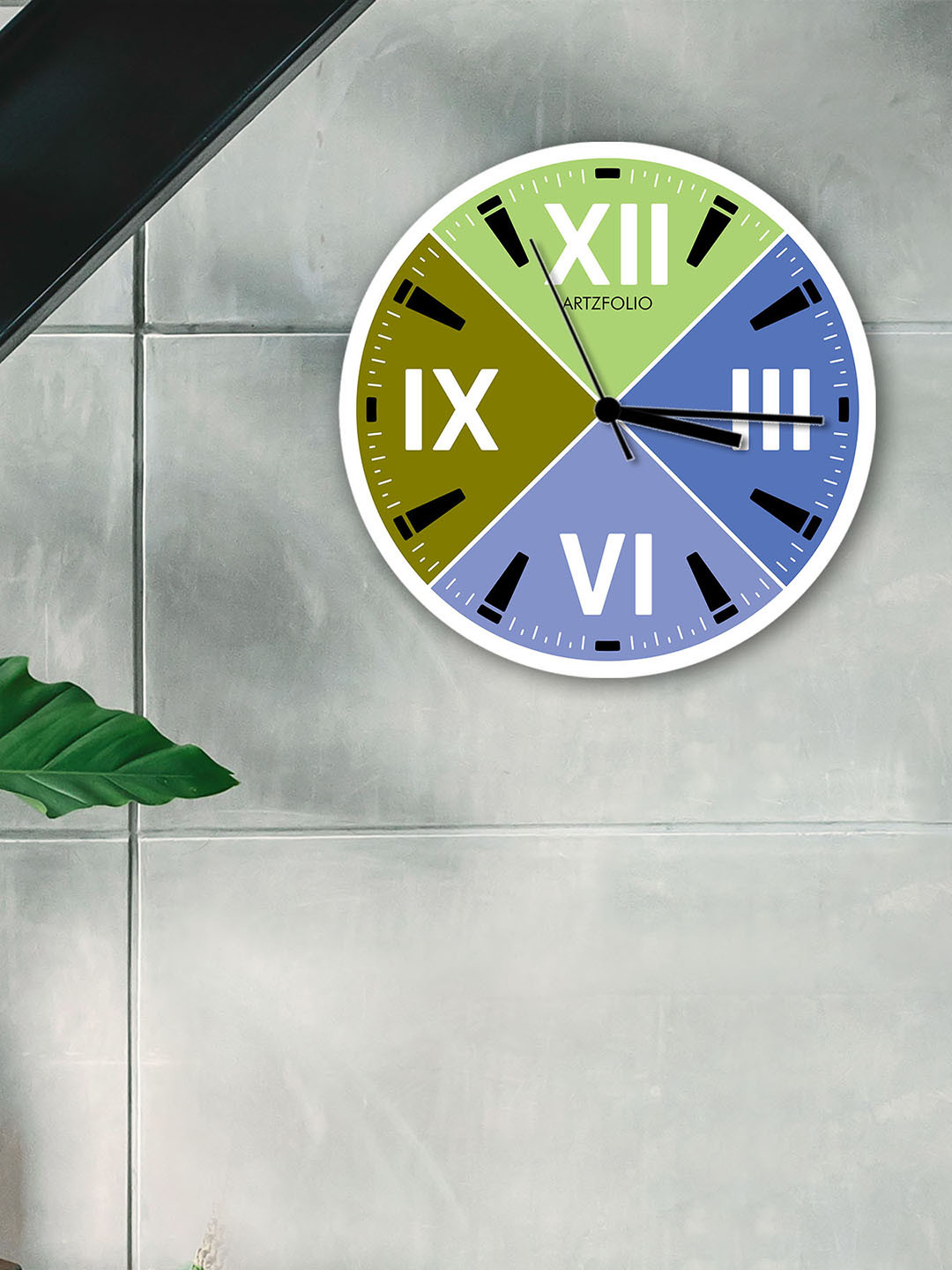 

ArtzFolio Multicoloured Printed Contemporary Wall Clock, Multi