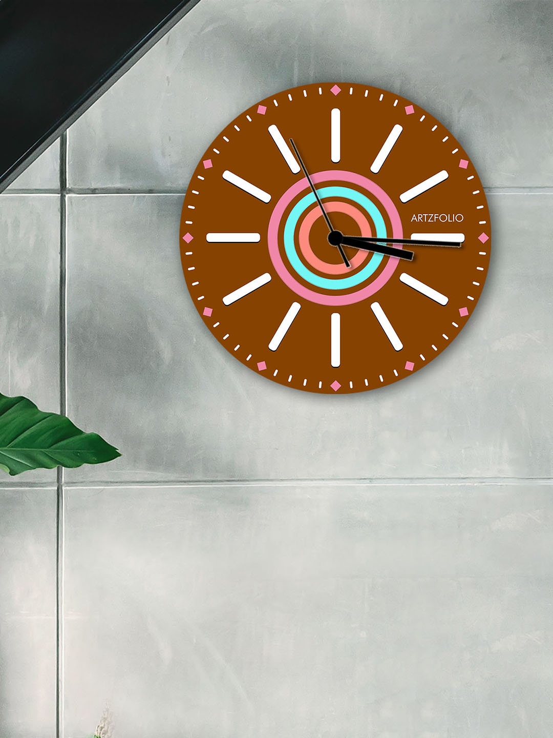 

ArtzFolio Multicoloured Printed Contemporary Wall Clock, Multi