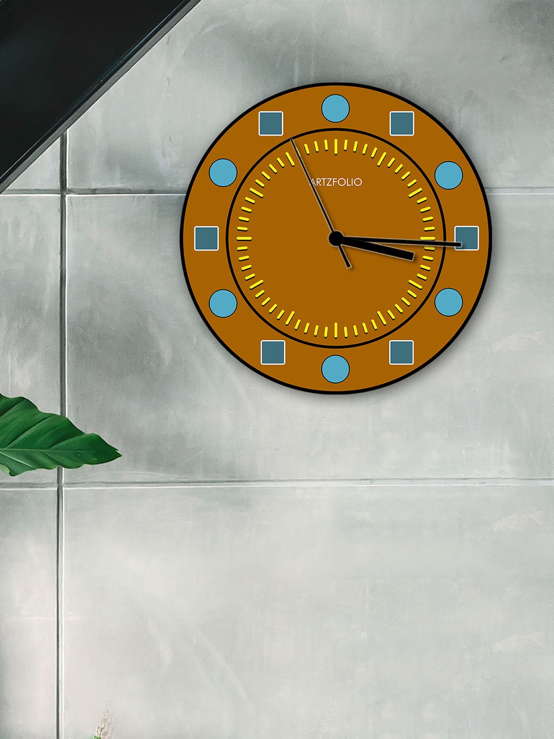 

ArtzFolio Multicoloured Printed Contemporary Wall Clock, Multi