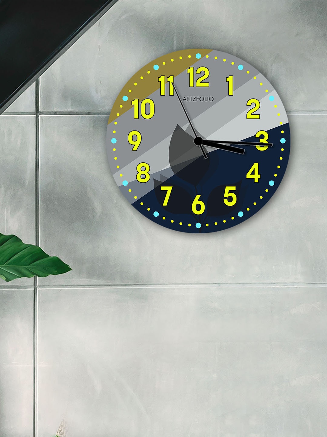 

ArtzFolio Multicoloured Printed Contemporary Wall Clock, Multi