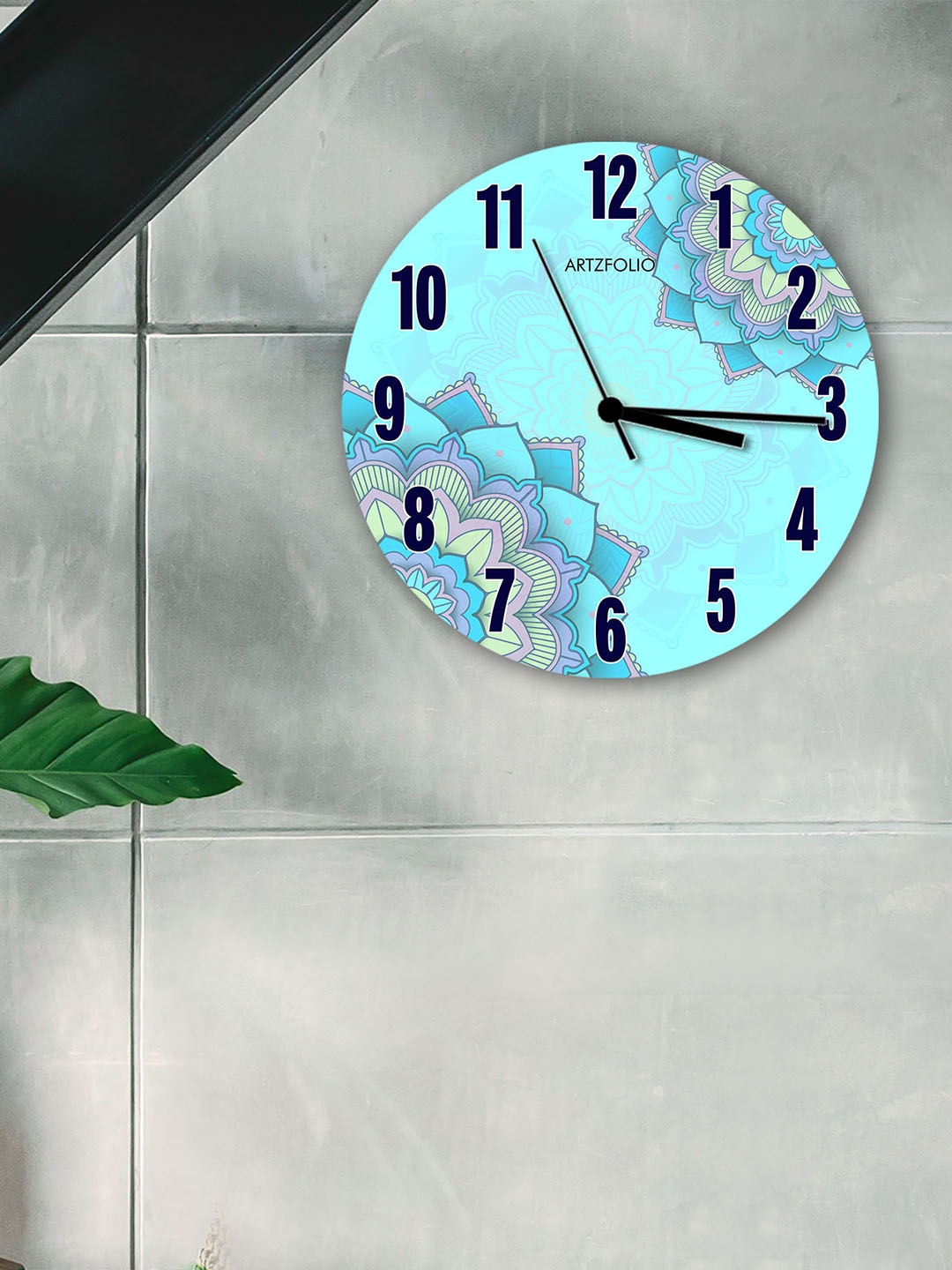 

ArtzFolio Multicoloured Printed Contemporary Wall Clock, Multi