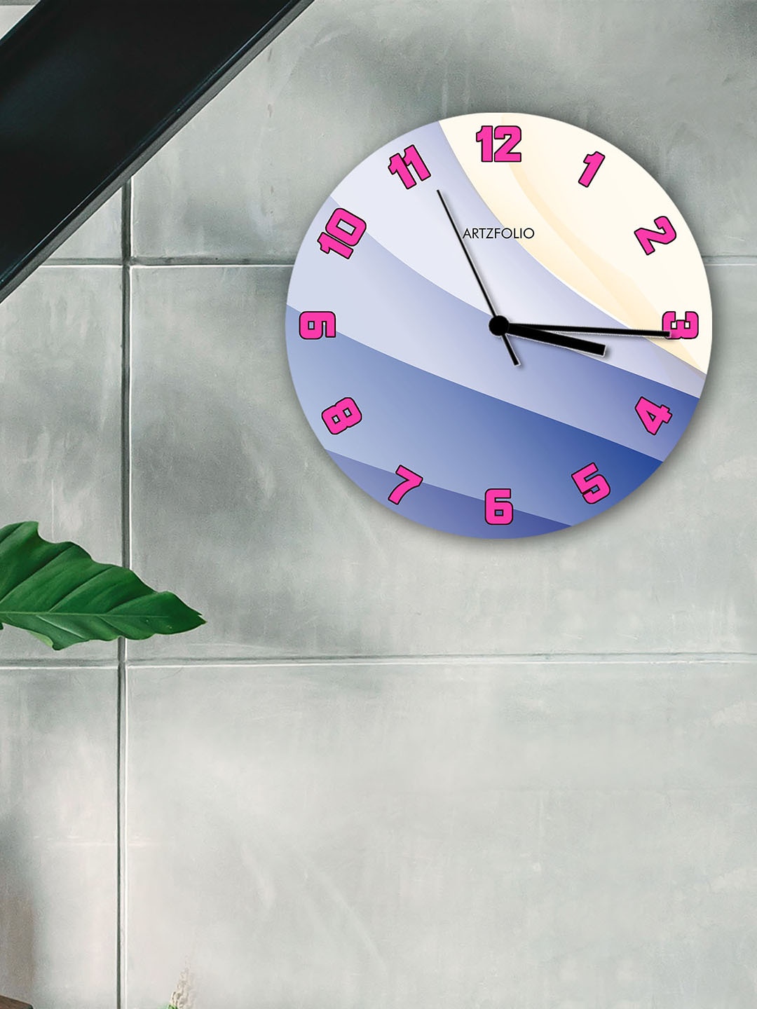 

ArtzFolio Multicoloured Printed Contemporary Wall Clock, Multi