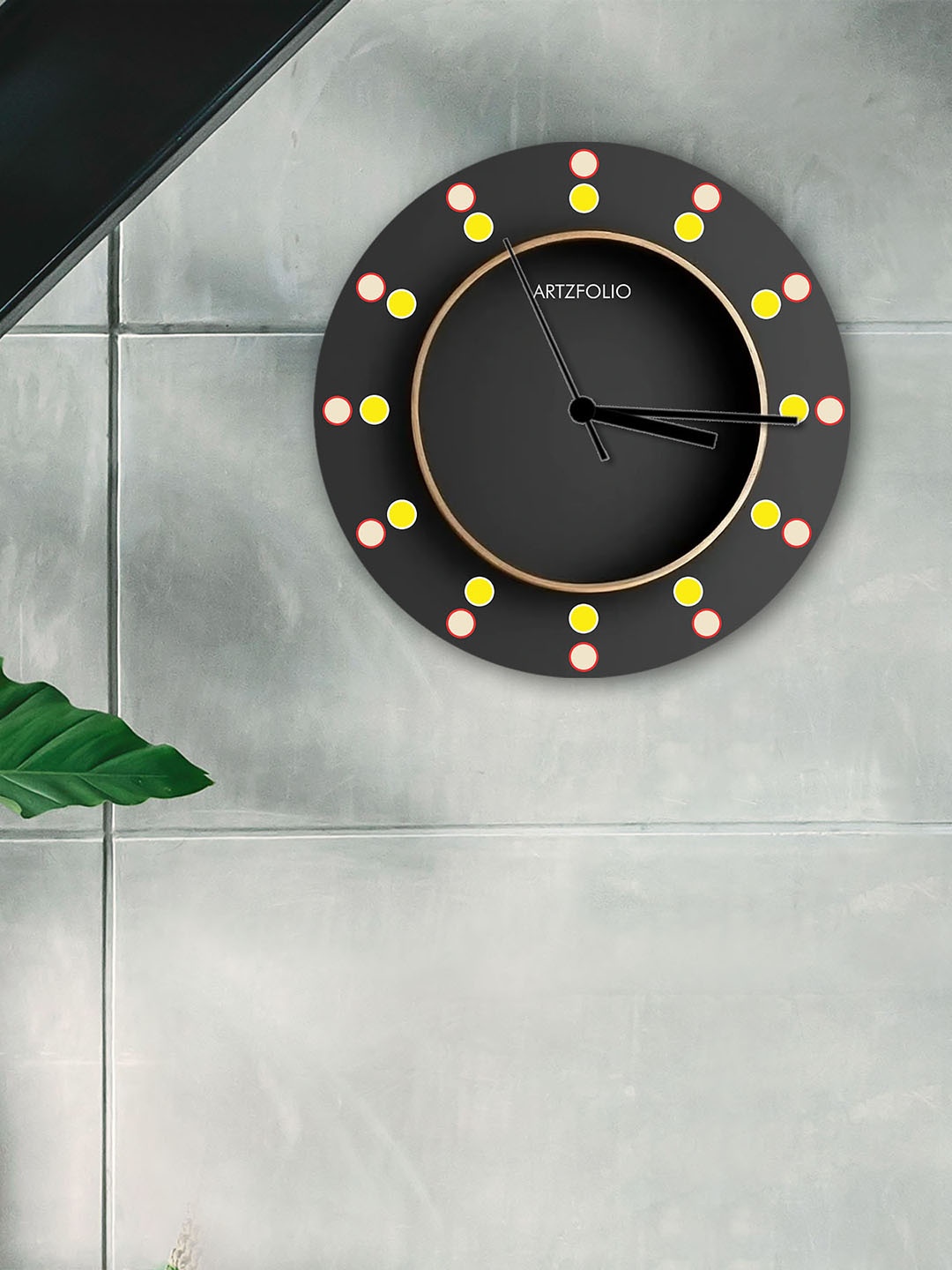 

ArtzFolio Multicoloured Printed Contemporary Wall Clock, Multi