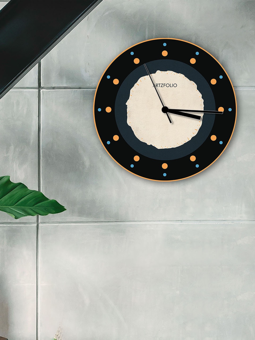 

ArtzFolio Multicoloured Printed Contemporary Wall Clock, Multi