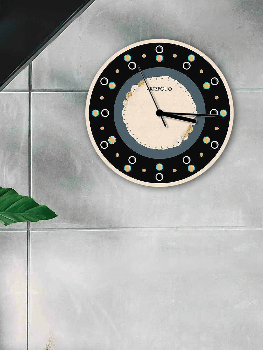 

ArtzFolio Multicoloured Printed Contemporary Wall Clock, Multi