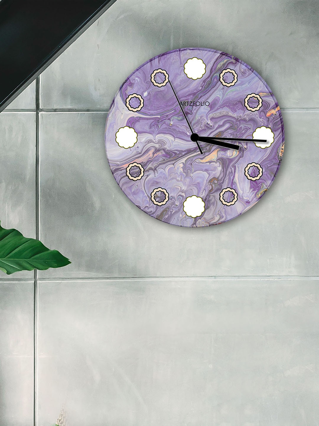 

ArtzFolio Multicoloured Printed Contemporary Wall Clock, Multi