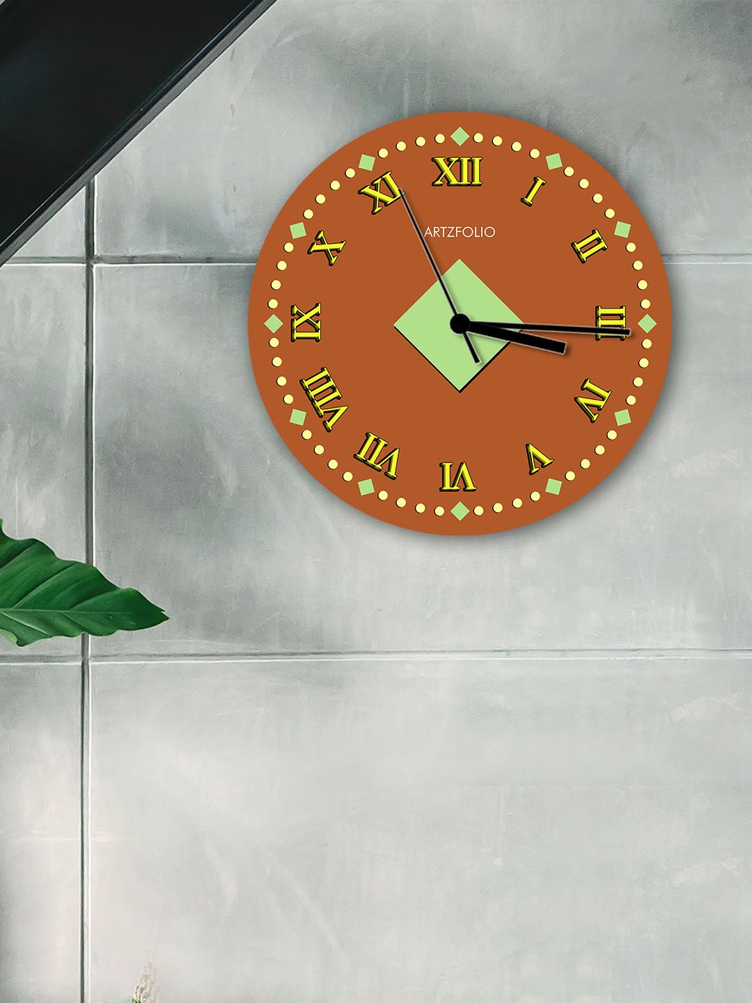 

ArtzFolio Multicoloured Printed Contemporary Wall Clock, Multi