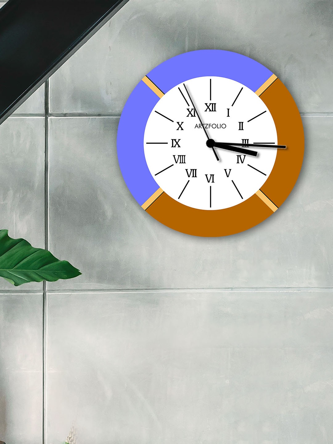 

ArtzFolio Multicoloured Printed Contemporary Wall Clock, Multi