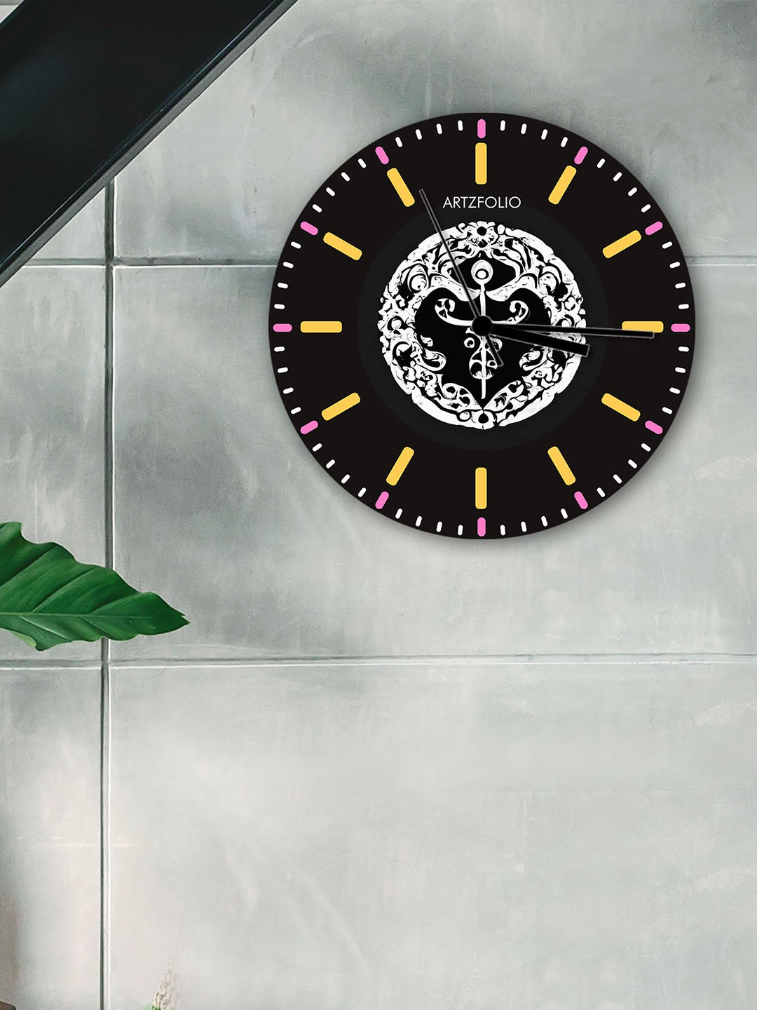 

ArtzFolio Multicoloured Printed Contemporary Wall Clock, Multi