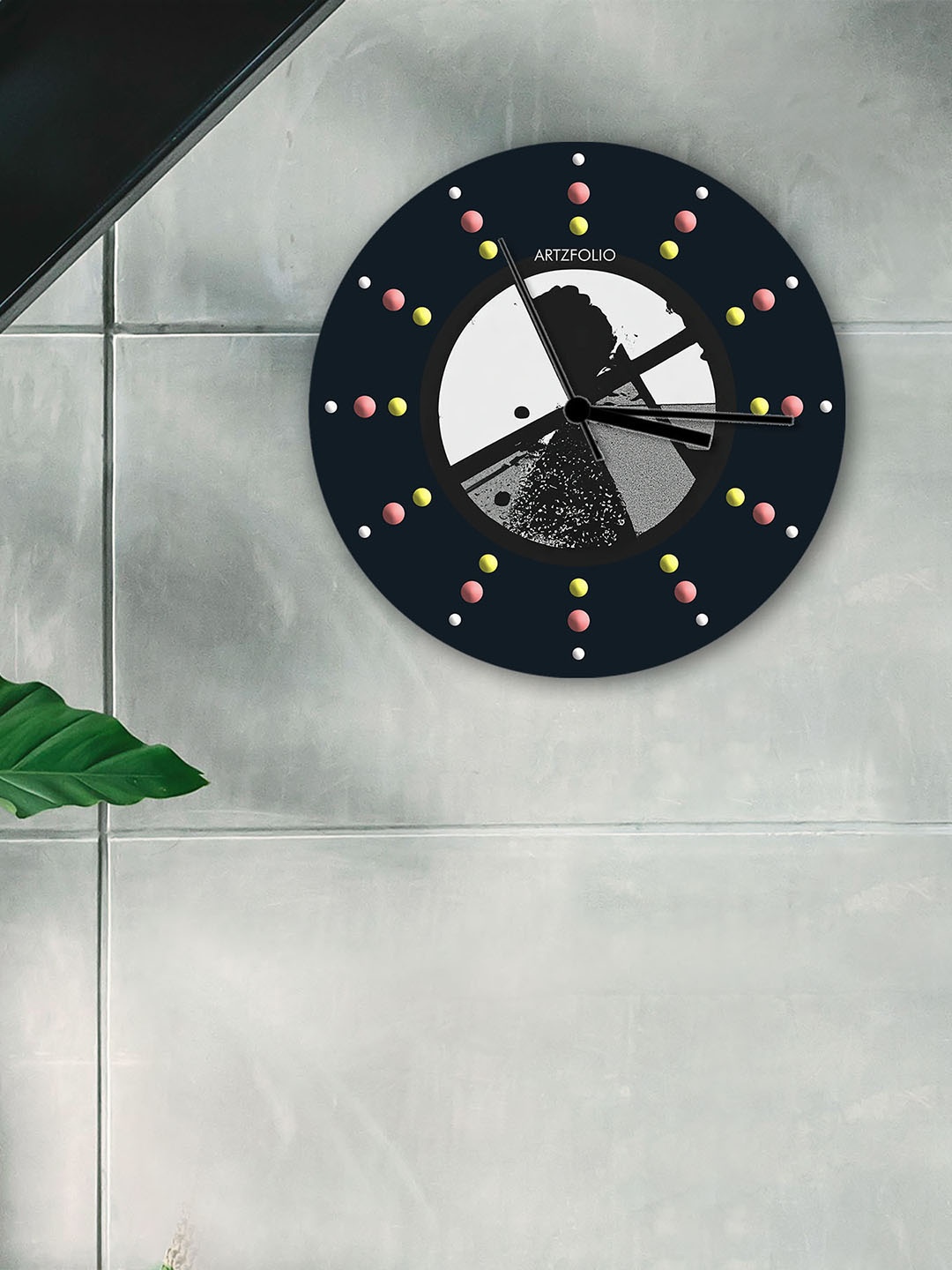 

ArtzFolio Multicoloured Printed Contemporary Wall Clock, Multi