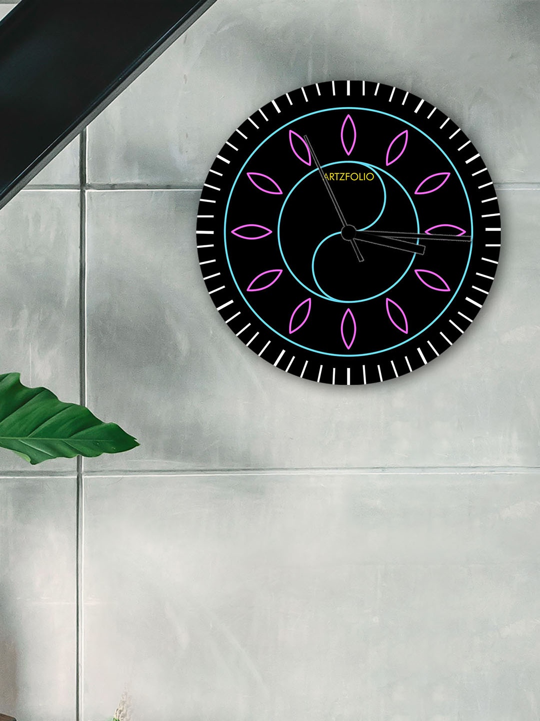

ArtzFolio Multicoloured Printed Contemporary Wall Clock, Multi