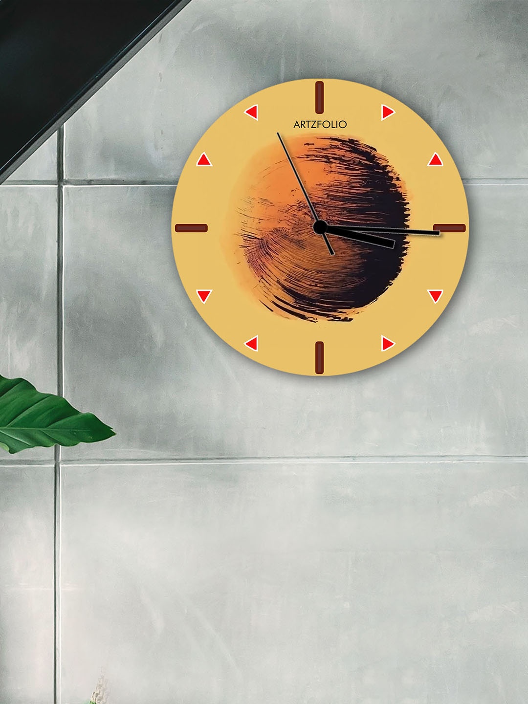 

ArtzFolio Multicoloured Printed Contemporary Wall Clock, Multi