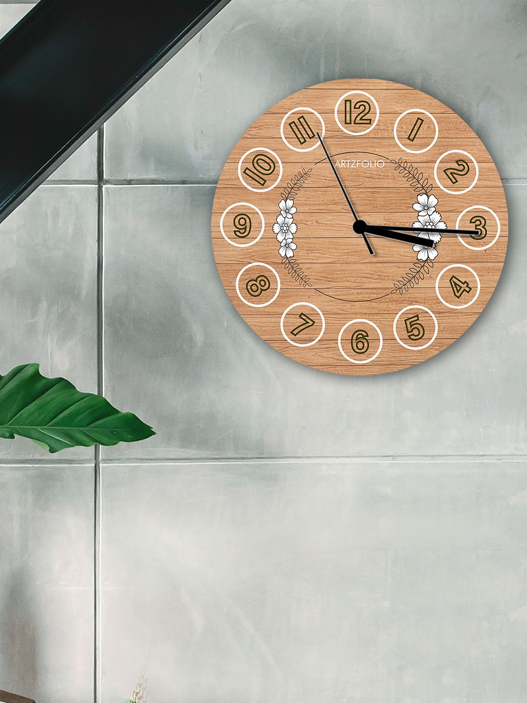 

ArtzFolio Multicoloured Printed Contemporary Wall Clock, Multi