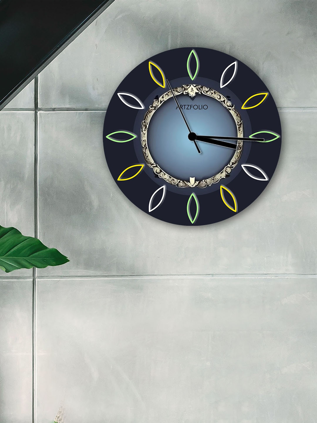 

ArtzFolio Multicoloured Printed Contemporary Wall Clock, Multi