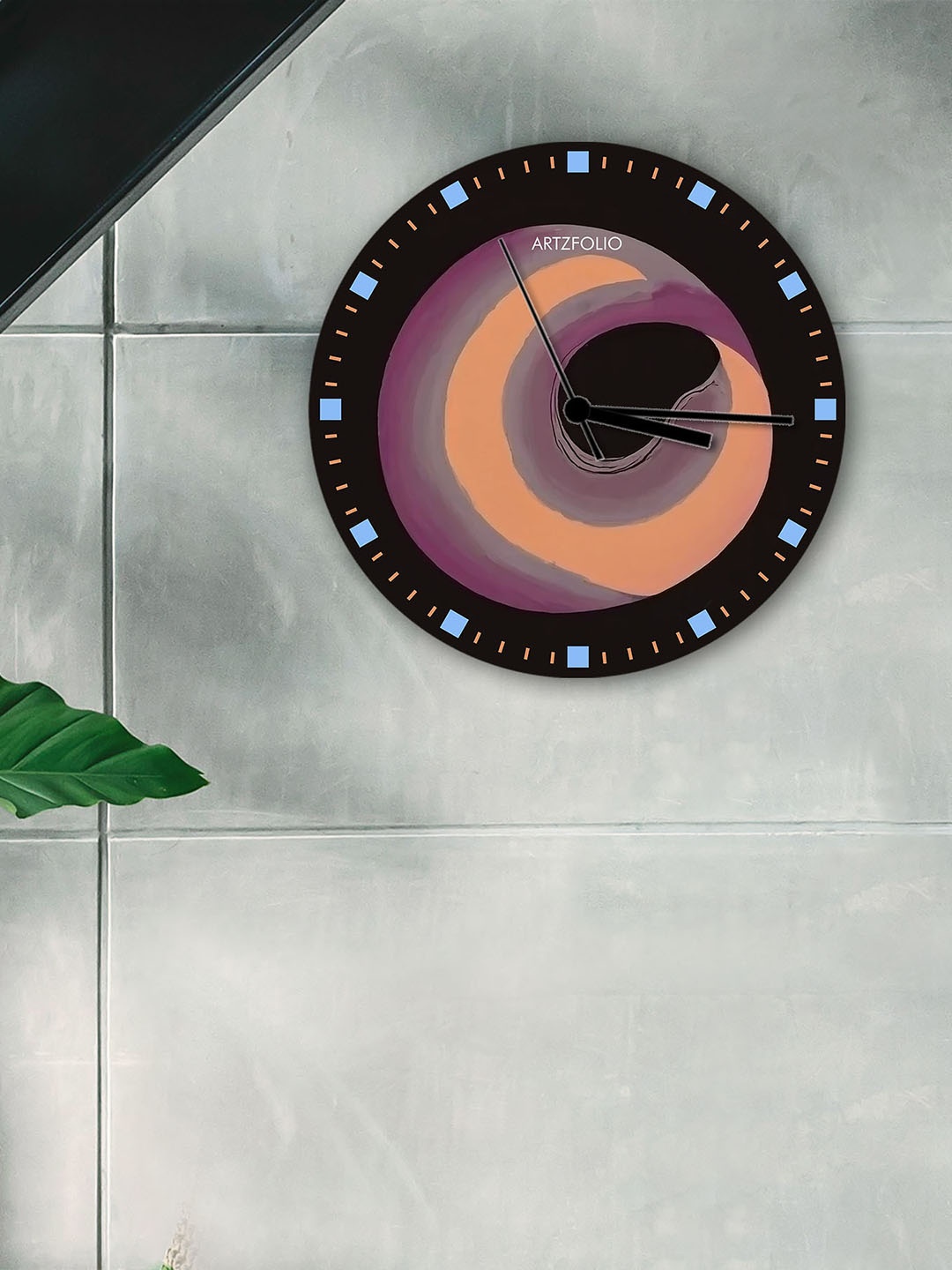 

ArtzFolio Multicoloured Printed Contemporary Wall Clock, Multi