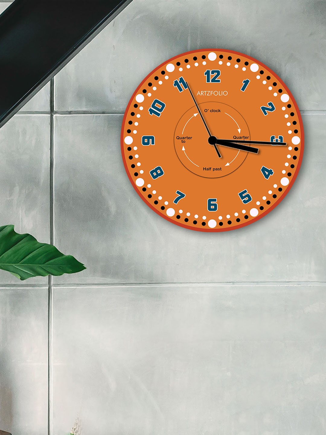 

ArtzFolio Multicoloured Printed Contemporary Wall Clock, Multi
