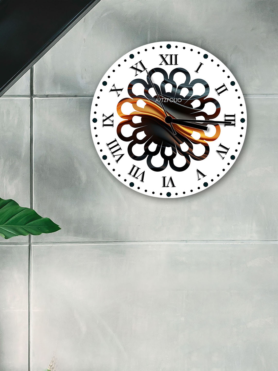 

ArtzFolio Multicoloured Printed Contemporary Wall Clock, Multi