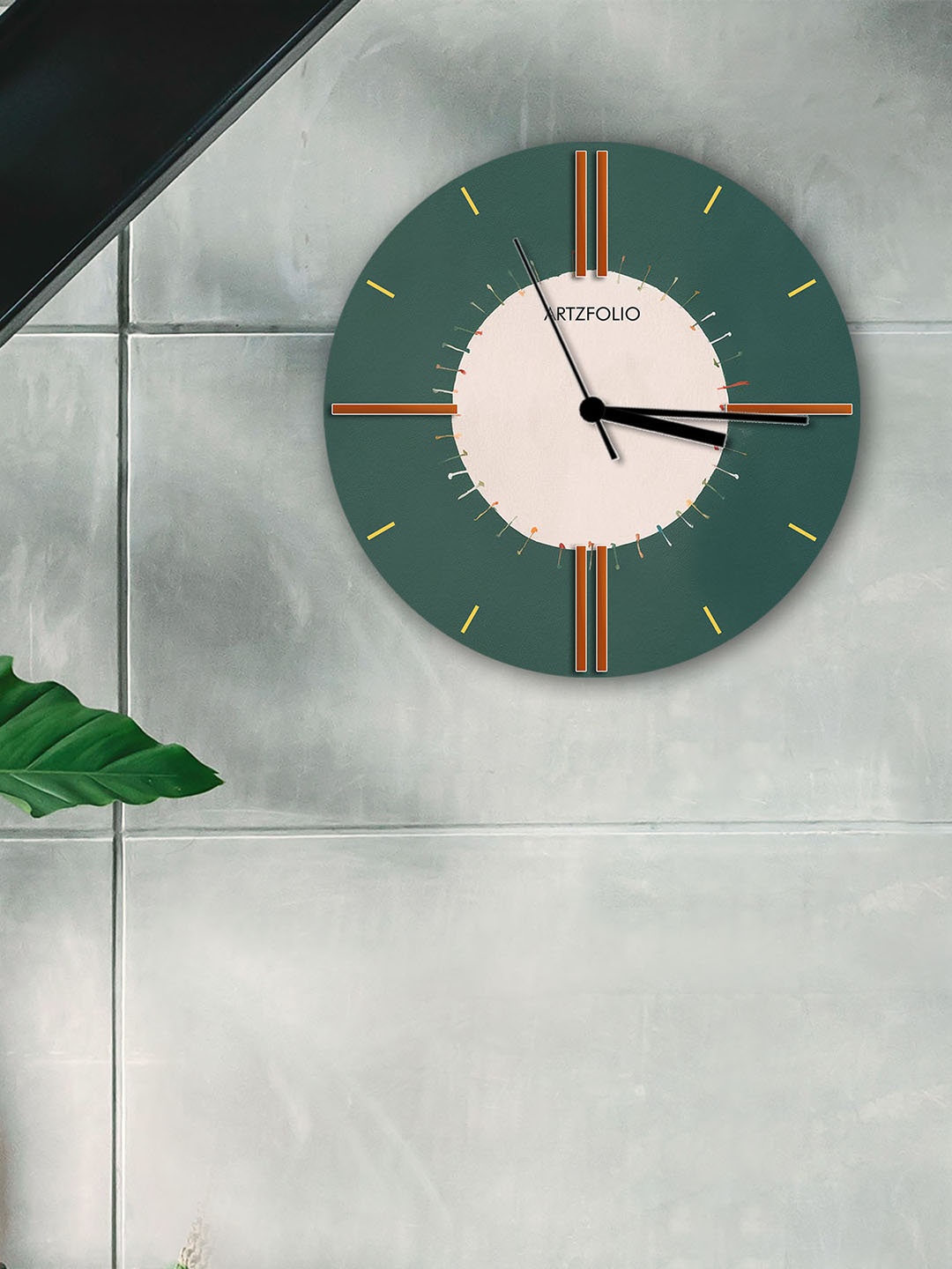

ArtzFolio Multicoloured Printed Contemporary Wall Clock, Multi