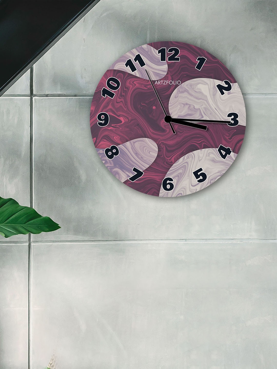 

ArtzFolio Multicoloured Printed Contemporary Wall Clock, Multi