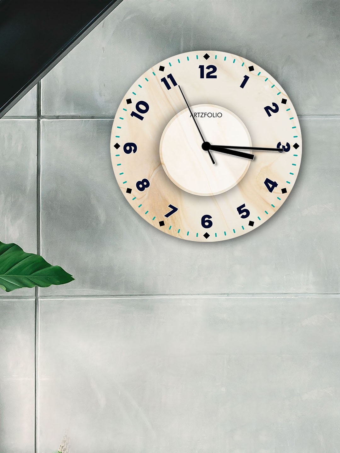 

ArtzFolio Multicoloured Printed Contemporary Wall Clock, Multi