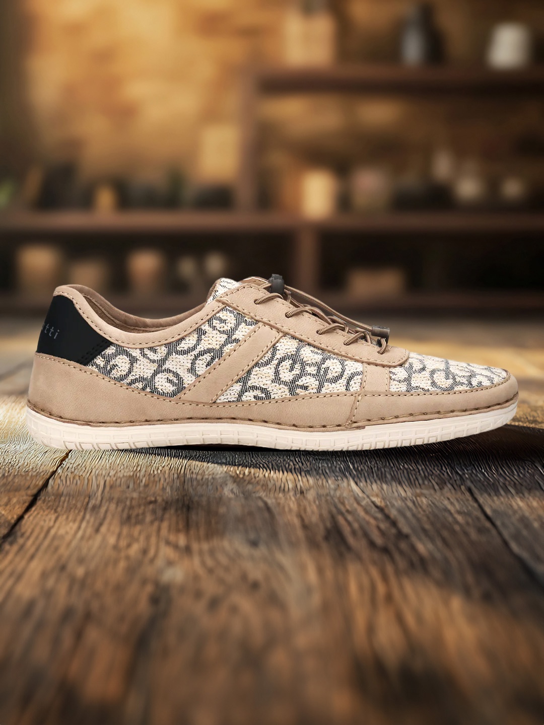 

Bugatti Men Lace-Ups Printed Sneakers, Beige