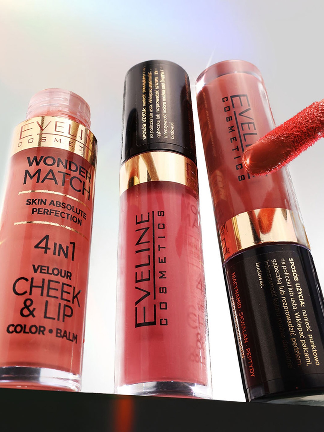 

Eveline Wonder Match 4 in 1 Lip & Cheek Lipstick - 4.5 ml Shade - 02, Pink