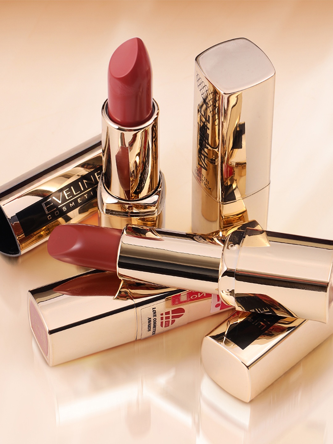 

Eveline Cosmetics Variete Satin Lipstick - 4.1 g Shade - First Kiss - 04, Nude
