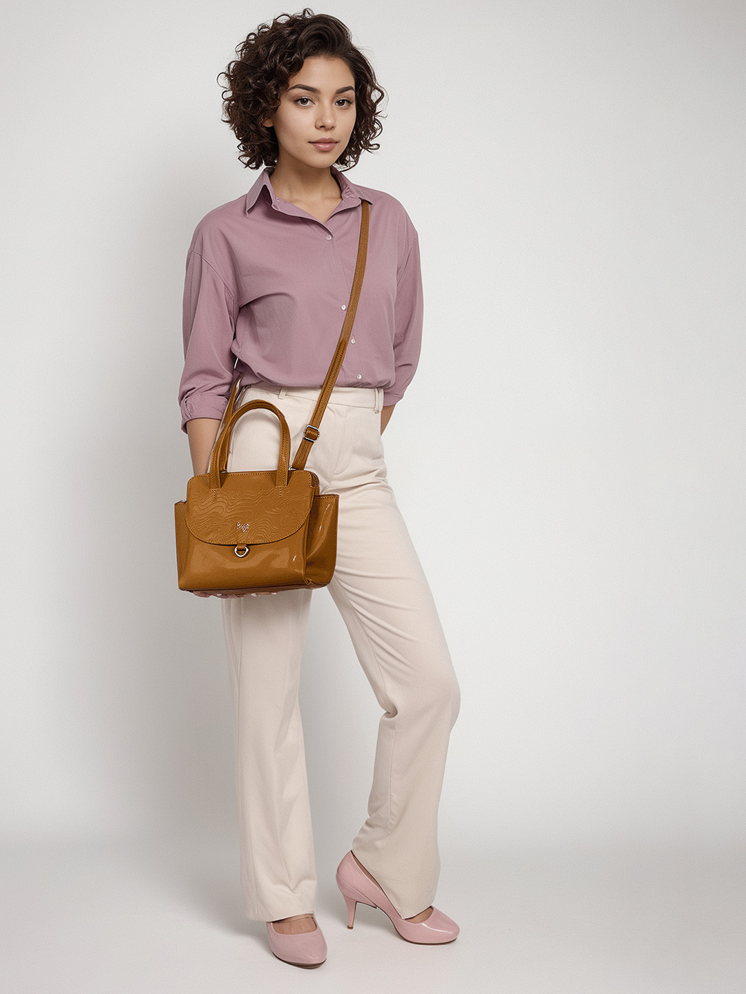 

Baggit PU Shopper Tote Bag, Mustard